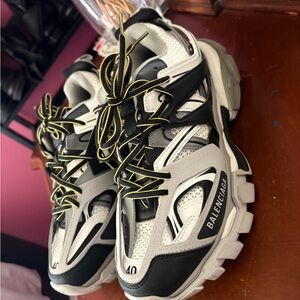 Balenciaga Black and White Sneakers